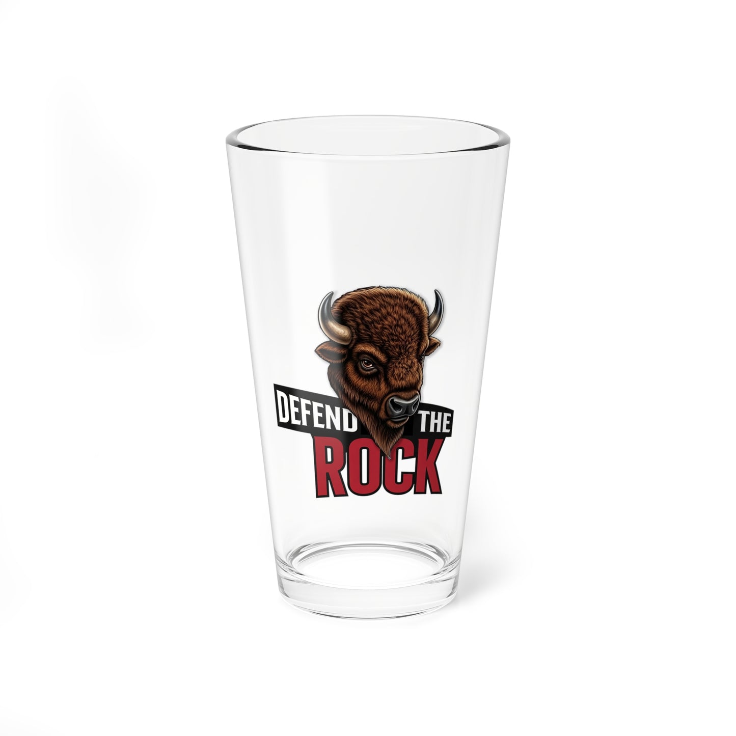 Defend the Rock - Beer Glass - Mixing Glass, 16oz