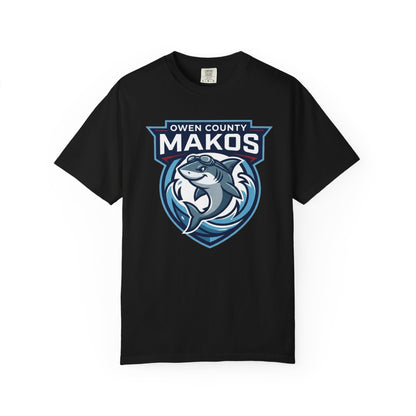 Makos Team T-Shirt — Owen County Makos Logo Tee (Custom Name on Back)