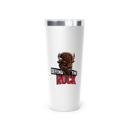 Defend the Rock Tumbler, Personalized Travel Mug for Hot & Cold Beverages, Gift for Outdoor Enthusiasts, Sport Events, Camping Gear