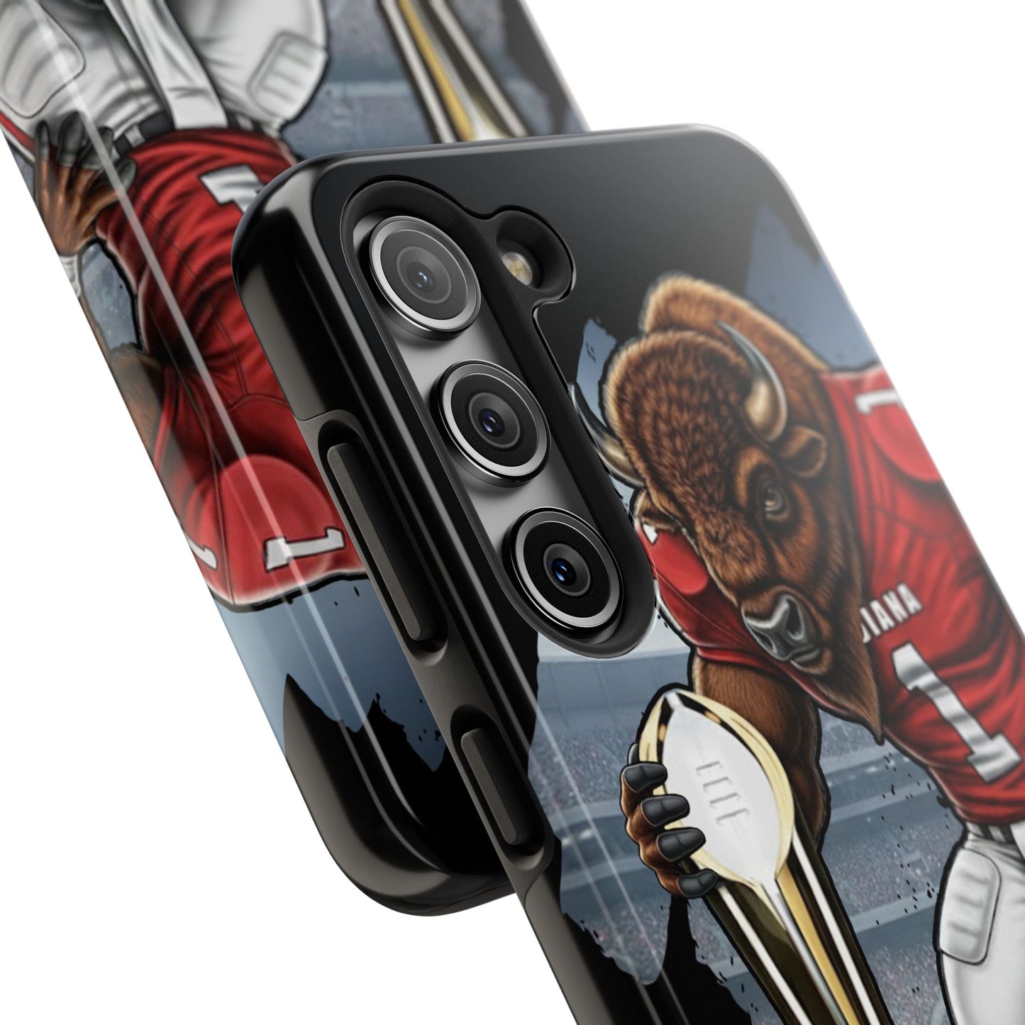 Buffalo Mascot Football Tough Phone Case — "16-0" Championship Design