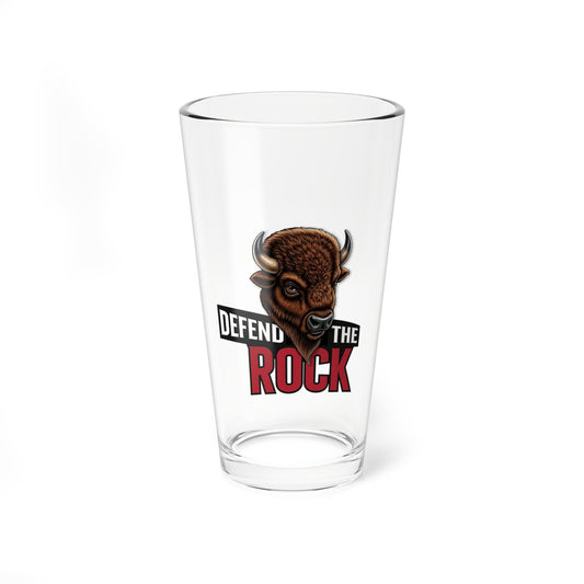 Defend the Rock - Beer Glass - Mixing Glass, 16oz
