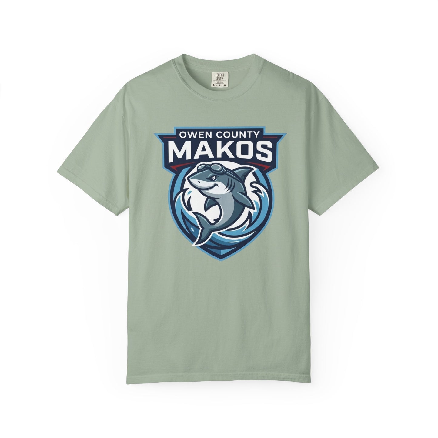 Makos Team T-Shirt — Owen County Makos Logo Tee (Custom Name on Back)