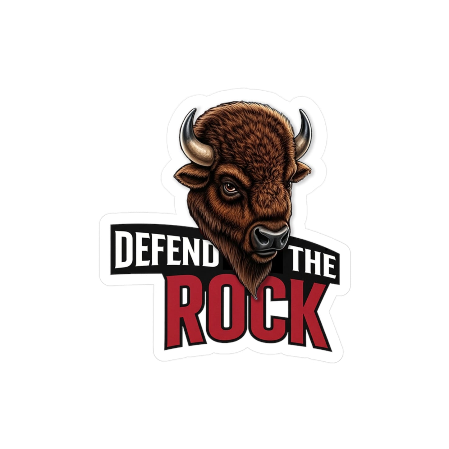 Defend the Rock Vinyl Decals | Perfect for Car, Laptop, Water Bottle, Sports Gear, and Decor