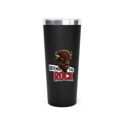 Defend the Rock - Insulated Tumbler, Travel Mug, Gift for Outdoorsy People, Sports Fan Accessories, Insulated Cup