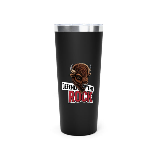 Defend the Rock - Insulated Tumbler, Travel Mug, Gift for Outdoorsy People, Sports Fan Accessories, Insulated Cup